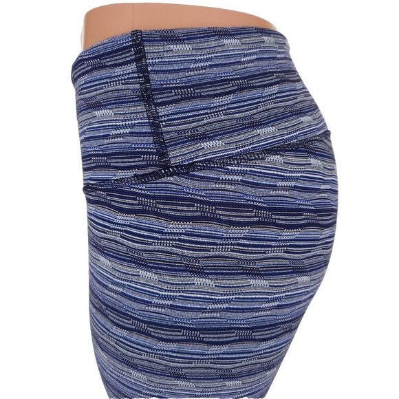 Lululemon Wunder Under Crop III Size 4 Space Dye Twist Sapphire Blue Multi - Picture 3 of 8